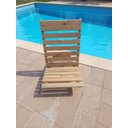 Ver imagem 2 de Cadeira de Encaixe sem Pintura Jardim Ar Livre Piscina Quiosque Lazer Descanso - sem Pintura