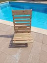 Ver imagem 2 de Cadeira de Encaixe sem Pintura Jardim Ar Livre Piscina Quiosque Lazer Descanso - sem Pintura