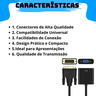 Kit 5 Conversores Adaptador Conector Dvi-d 24+1 Macho P/ Vga 15 Pinos Fêmea - 5