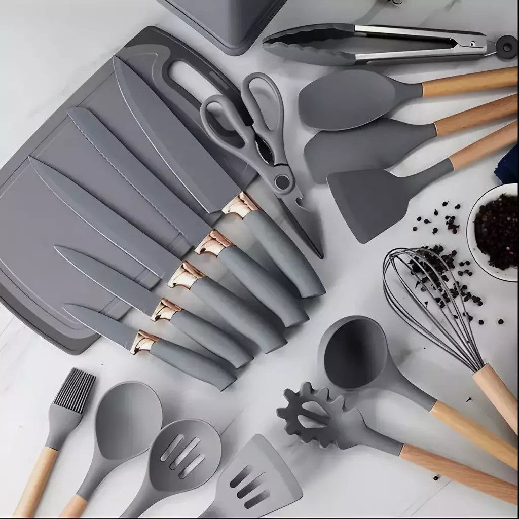 Kit Utensílios de Cozinha Jogo Completo 19 Peças - 3