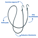 Ver imagem 3 de Pacote com 10 Unidades de Elástico Convencional - Ganchos de Ferro - 3m