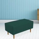 Ver imagem 5 de Kit 02 Puffs Cléo W01 Pés Palito 90 Cm Suede Verde Musgo