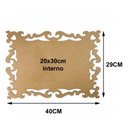 Ver imagem 2 de Kit com 3 Molduras em Mdf Retangular Lisa Coração Tamanho:40x29cm Cod:kitplm014
