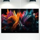 Ver imagem 1 de Quadro Decorativo Tela Canvas Abstratro Ref:qbab16 Lojall 120 X 80 Cm Borda Infinita