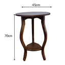 Ver imagem 4 de Mesa Mesinha Centro Canto Sala Estar Rustica Madeira