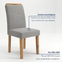 Ver imagem 6 de Conjunto de Mesa de Jantar 6 Lugares Orgânica em MDF Cinamomo e Cinza
