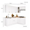 Ver imagem 3 de Cozinha Olivia 6 Peças com Balcão 120cm para Pia e Balcão 80cm para Cooktop Poliman Móveis