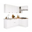 Ver imagem 2 de Cozinha Olivia 6 Peças com Balcão 120cm para Pia e Balcão 80cm para Cooktop Poliman Móveis