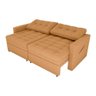 Sofá Cama Reclinável 2 Lugares 220cm Nayla Boucle Mostarda Matrix - 3