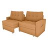 Sofá Cama Reclinável 2 Lugares 220cm Nayla Boucle Mostarda Matrix - 4