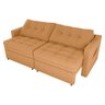Sofá Cama Reclinável 2 Lugares 220cm Nayla Boucle Mostarda Matrix - 2