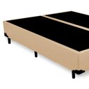 Ver imagem 3 de Cama Box Queen Bipartido Sintético Bege Emth 158x198x40