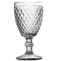 Jogo Taças Bico de Abacaxi para Água ou Vinho 6un 300ml - Transparente - 4