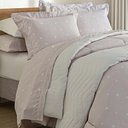 Ver imagem 1 de Jogo de Cama Queen 200 Fios Vintage Poa Bela - Casa k Estampado