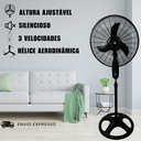 Ver imagem 3 de Ventilador Pedestal de Coluna Ajustável 45cm 110v - 220v Bivolt Tesla