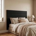 Ver imagem 3 de Cabeceira Cama Solteiro Lambri Painel MDF Encaixe 116x60cm:Preto