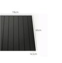 Ver imagem 5 de Cabeceira Cama Solteiro Lambri Painel MDF Encaixe 116x60cm:Preto
