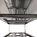 Ver imagem 5 de Mesa Aço Inox Industrial 180x70x90 Cm Prateleiro Duplo Fenestrado Nortinox