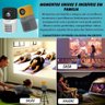 Projetor de Vídeo Filmes Portátil Full Hd Led 1080p Controle - 5