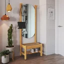 Ver imagem 1 de Espelho Multiuso Madeira Maciça Junco Artemobili 180x64cm