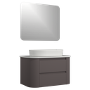 Ver imagem 1 de Conjunto Gabinete Suspenso para Banheiro Estela 2g 80cm