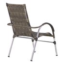 Ver imagem 4 de Kit 4 Cadeiras Vênus Alumínio e Mesa Tampo Tramado para Jardim Trama Original