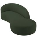 Ver mais imagens de Divã Recamier Orgânico França 160cm Lado Direito Linho Verde - Amarena Moveis