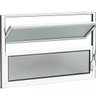 Basculante Banheiro Branco 60x40 Vidro Miniboreal Alumínio - 5