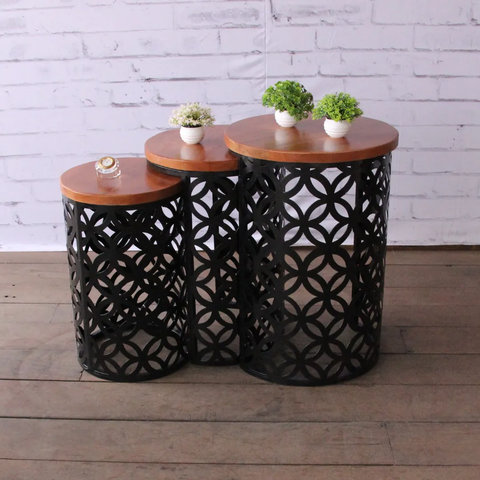 Banco Trio Encaixe Minas Rústico ´trio de Encaixe