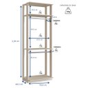 Ver imagem 4 de Módulo Closet com Cabideiros Clothes 