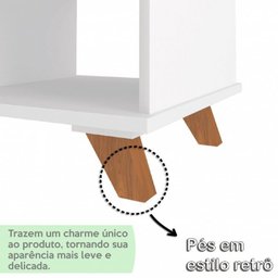 Kit 2 Peças 1 Escrivaninha Gold com 1 Estante Star - 8