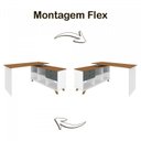 Ver imagem 6 de Kit 2 Peças 1 Escrivaninha Gold com 1 Estante Star