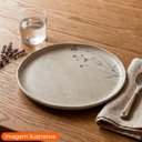 Ver imagem 3 de Prato de Sobremesa de Cerâmica Stoneware Campestre 21,5cm 1 Peça - Porto Brasil