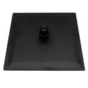 Ver imagem 5 de Ducha Chuveiro Preto Fosco Inox 20x20 Suporte Quadrado Teto Luxo Piscina Banheiro Area Externa