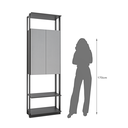 Ver imagem 3 de Módulo Closet com Espelho 2 Portas Clothes 