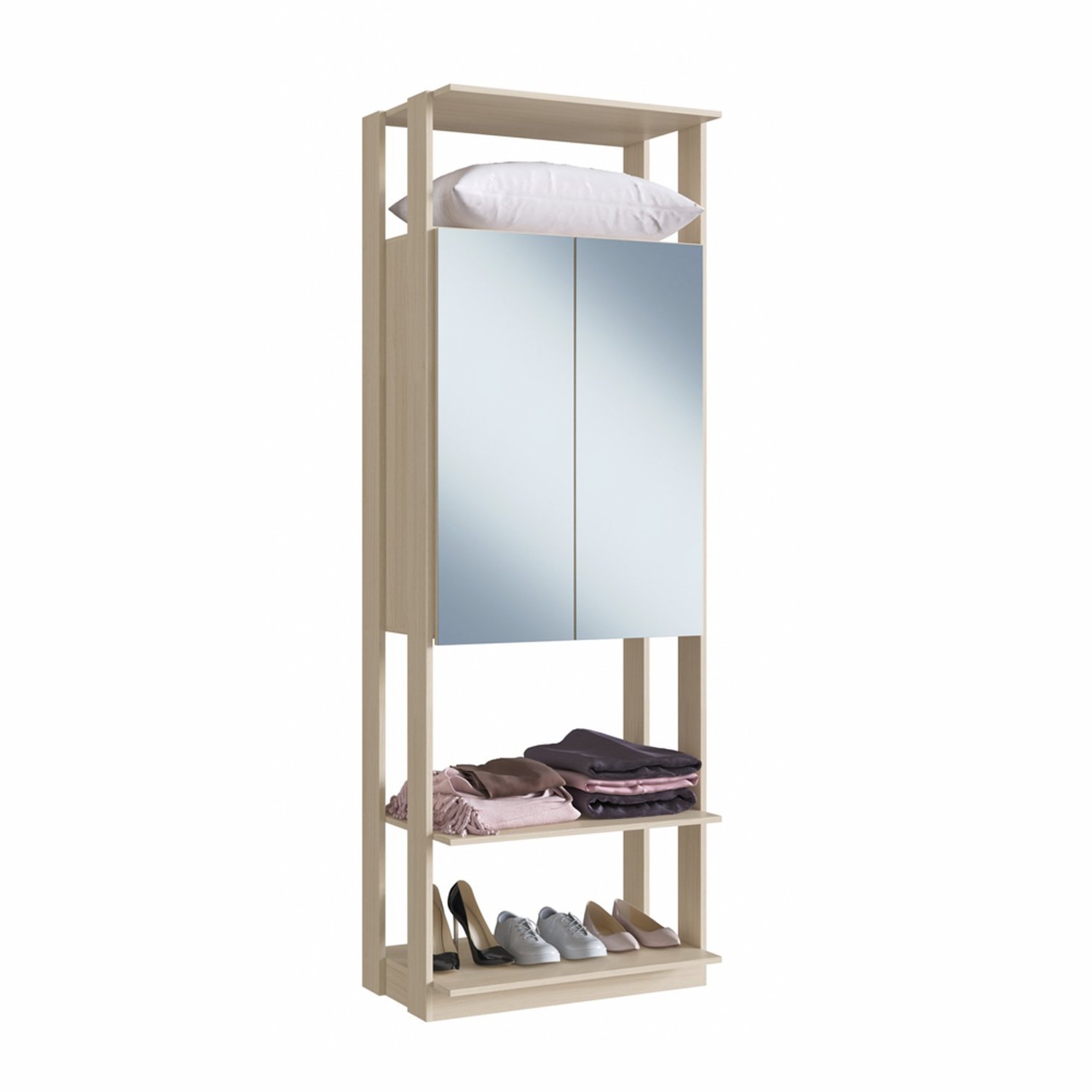 Módulo Closet com Espelho 2 Portas Clothes Be Mobiliário - 2