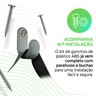 Gancho Inteligente: para Bolsa, Mochila, Multiuso, Organizador, Jaqueta, Toalha-cinza - 4