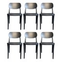 Ver imagem 1 de Kit 6 Cadeiras Nanna Empilhável em Polipropileno – Design Moderno para Sala, Cozinha ou Escritório -