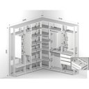 Ver imagem 3 de Módulo Closet com Espelho 2 Portas 3 Gavetas 