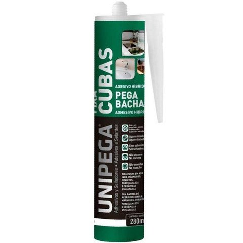 Adesivo para Fixação de Cubas Fixa Cuba 400GR Cz Cinza 400g-280ml Unipega