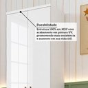 Ver imagem 6 de Armário Multiuso 4 Portas 61,7cm 100% MDF Pupilo Espresso Móveis Branco/Brilho