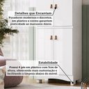 Ver imagem 7 de Armário Multiuso 4 Portas 61,7cm 100% MDF Pupilo Espresso Móveis Branco/Brilho