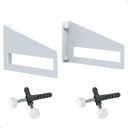 Ver imagem 7 de 3 Prateleiras Suspensa Estilo Industrial Madeira 60cm Fs B:branco