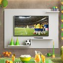 Ver imagem 5 de Painel para TV até 42 Polegadas 110cmx90cm Prateleira Denver Branco