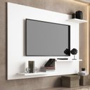 Ver imagem 1 de Painel para TV até 42 Polegadas 110cmx90cm Prateleira Denver Branco