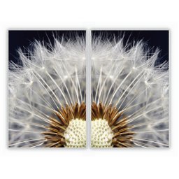 kit com 2 Quadros Decorativos Florais com Moldura e Vidro para Sala Quarto Escritório e Clínica 62x9 - 1