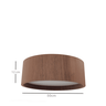 Plafon Redondo Madeira 50cm Mel - 2