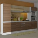Ver imagem 3 de Paneleiro Armário de Cozinha 100% MDF 2 Portas Branco/Rustic Smart Madesa
