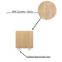 Ver imagem 5 de Baú Organizador de Brinquedos Mdf com Rodízios Plancasa:carvalho