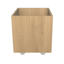 Ver imagem 3 de Baú Organizador de Brinquedos Mdf com Rodízios Plancasa:carvalho